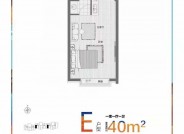 衡水时代广场二期E户型40㎡一室一厅一卫